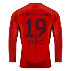 FC Bayern München Alphonso Davies #19 Fodboldtrøjer 2024-25 Hjemmebanetrøje Mænd Lange Ærmer