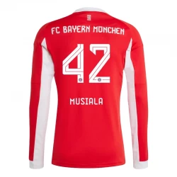 FC Bayern München Jamal Musiala #42 Fodboldtrøjer 2025-26 Hjemmebanetrøje Mænd Lange Ærmer