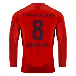 FC Bayern München Leon Goretzka #8 Fodboldtrøjer 2024-25 Hjemmebanetrøje Mænd Lange Ærmer