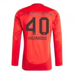 FC Bayern München Mazraoui #40 Fodboldtrøjer 2024-25 Hjemmebanetrøje Mænd Lange Ærmer