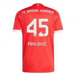 FC Bayern München Pavlovic #45 Fodboldtrøjer 2025-26 Hjemmebanetrøje Mænd