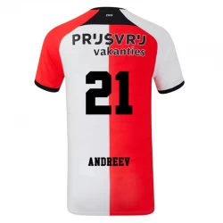 Feyenoord Andreev #21 Fodboldtrøjer 2024-25 Hjemmebanetrøje Mænd