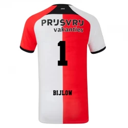 Feyenoord Bijlow #1 Fodboldtrøjer 2024-25 Hjemmebanetrøje Mænd