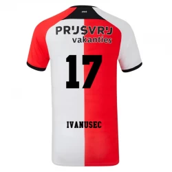 Feyenoord Ivanusec #17 Fodboldtrøjer 2024-25 Hjemmebanetrøje Mænd