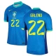 Galeno #22 Brasilien Fodboldtrøjer Copa America 2024 Udebanetrøje Mænd