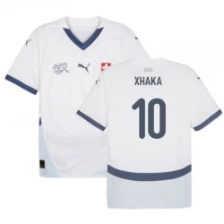 Granit Xhaka #10 Schweiz Fodboldtrøjer EM 2024 Udebanetrøje Mænd