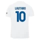 Inter Milan Fodboldtrøjer 2023-24 Lautaro Martínez #10 Udebanetrøje Mænd