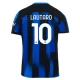 Inter Milan Lautaro Martínez #10 Fodboldtrøjer 2023-24 Hjemmebanetrøje Mænd