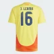 J. Lerma #16 Colombia Fodboldtrøjer Copa America 2024 Hjemmebanetrøje Mænd