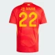 J. Navas #22 Spanien Fodboldtrøjer EM 2024 Hjemmebanetrøje Mænd