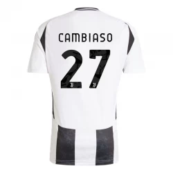Juventus FC Cambiaso #27 Fodboldtrøjer 2024-25 Hjemmebanetrøje Mænd