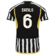 Juventus FC Danilo #6 Fodboldtrøjer 2023-24 Hjemmebanetrøje Mænd