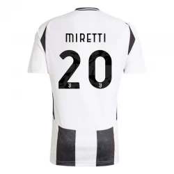 Juventus FC Miretti #20 Fodboldtrøjer 2024-25 Hjemmebanetrøje Mænd