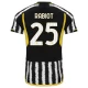 Juventus FC Rabiot #25 Fodboldtrøjer 2023-24 Hjemmebanetrøje Mænd