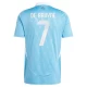 Kevin De Bruyne #7 Belgien Fodboldtrøjer EM 2024 Udebanetrøje Mænd
