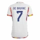 Kevin De Bruyne #7 Belgien Fodboldtrøjer VM 2022 Udebanetrøje Mænd