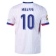 Kylian Mbappé #10 Frankrig Fodboldtrøjer EM 2024 Udebanetrøje Mænd