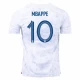 Kylian Mbappé #10 Frankrig Fodboldtrøjer VM 2022 Udebanetrøje Mænd