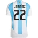 L. Martinez #22 Argentina Fodboldtrøjer Copa America 2024 Hjemmebanetrøje Mænd