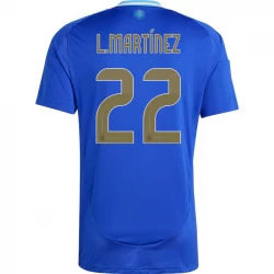 L. Martinez #22 Argentina Fodboldtrøjer Copa America 2024 Udebanetrøje Mænd