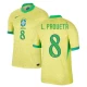 L.paqueta #8 Brasilien Fodboldtrøjer Copa America 2024 Hjemmebanetrøje Mænd