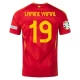 Lamine Yamal #19 Spanien Fodboldtrøjer EM 2024 Hjemmebanetrøje Mænd