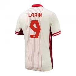 Larin #9 Canada Fodboldtrøjer Copa America 2024 Udebanetrøje Mænd
