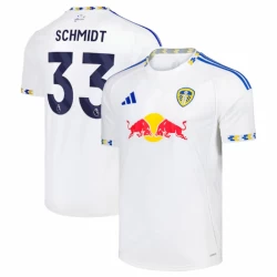Leeds United Schmidt #33 Fodboldtrøjer 2025-26 Hjemmebanetrøje Mænd
