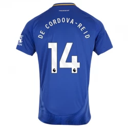 Leicester City De Cordova-reid #14 Fodboldtrøjer 2024-25 Hjemmebanetrøje Mænd