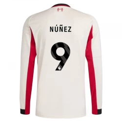 Liverpool FC Fodboldtrøjer 2025-26 Nunez #9 Udebanetrøje Mænd Lange Ærmer