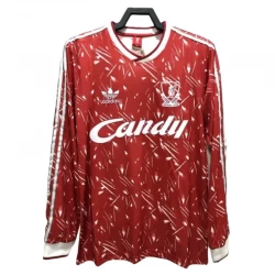 Liverpool FC Retro Trøje 1989-91 Hjemmebane Mænd Lange Ærmer