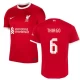 Liverpool FC Thiago #6 Fodboldtrøjer 2023-24 UCL Hjemmebanetrøje Mænd