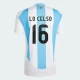 Lo Celso #16 Argentina Fodboldtrøjer Copa America 2024 Hjemmebanetrøje Mænd
