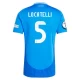 Locatelli #5 Italien Fodboldtrøjer EM 2024 Hjemmebanetrøje Mænd