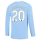 Manchester City Bernardo Silva #20 Fodboldtrøjer 2023-24 Hjemmebanetrøje Mænd Lange Ærmer