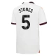 Manchester City Fodboldtrøjer 2023-24 Stones #5 Udebanetrøje Mænd