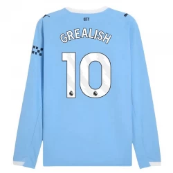 Manchester City Jack Grealish #10 Fodboldtrøjer 2025-26 Hjemmebanetrøje Mænd Lange Ærmer