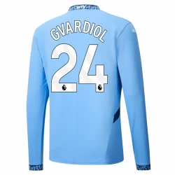 Manchester City Josko Gvardiol #24 Fodboldtrøjer 2024-25 Hjemmebanetrøje Mænd Lange Ærmer