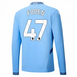 Manchester City Phil Foden #47 Fodboldtrøjer 2024-25 Hjemmebanetrøje Mænd Lange Ærmer