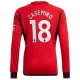 Manchester United Casemiro #18 Fodboldtrøjer 2023-24 Hjemmebanetrøje Mænd Lange Ærmer