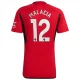 Manchester United Malacia #12 Fodboldtrøjer 2023-24 Hjemmebanetrøje Mænd