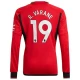 Manchester United R.Varane #19 Fodboldtrøjer 2023-24 Hjemmebanetrøje Mænd Lange Ærmer