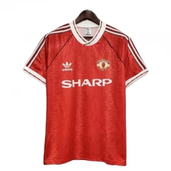 Manchester United Retro Trøje 1990-91 Hjemmebane Mænd