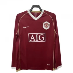 Manchester United Retro Trøje 2006-07 Hjemmebane Mænd Lange Ærmer