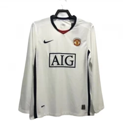 Manchester United Retro Trøje 2008-09 Udebane Mænd Lange Ærmer