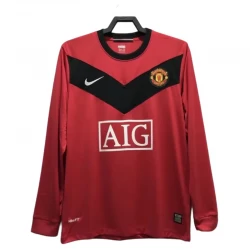Manchester United Retro Trøje 2009-10 Hjemmebane Mænd Lange Ærmer