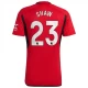 Manchester United Shaw #23 Fodboldtrøjer 2023-24 Hjemmebanetrøje Mænd