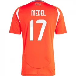 Medel #17 Chile Fodboldtrøjer Copa America 2024 Hjemmebanetrøje Mænd