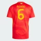 Merino #6 Spanien Fodboldtrøjer EM 2024 Hjemmebanetrøje Mænd