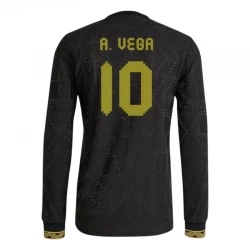 Mexico Fodboldtrøjer A. Vega #10 2025 Black Gold Cup Tredjetrøje Mænd Lange Ærmer